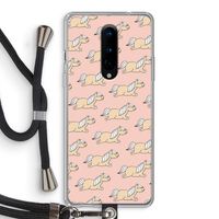 Ponys: OnePlus 8 Transparant Hoesje met koord