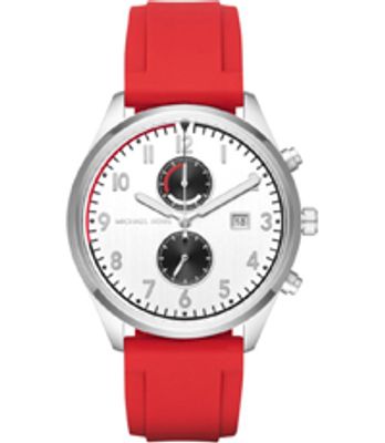 Horlogeband Michael Kors MK8572 Silicoon Rood 22mm