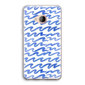 Blauwe golven: HTC U Play Transparant Hoesje