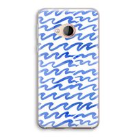 Blauwe golven: HTC U Play Transparant Hoesje