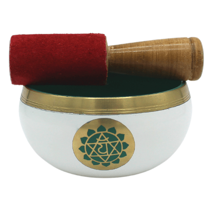 Klankschaal Hart Chakra- Wit (10 cm)