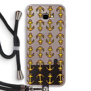 Musketon Anchor: Samsung Galaxy J4 Plus Transparant Hoesje met koord
