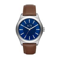 Armani Exchange horlogeband AX2324 Leder Bruin 22mm + bruin stiksel