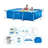 Intex Frame Pool Rechthoekig 220x150x60 cm - 8-delig - Zwembad Bundel