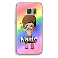 Chibi Maker man: Samsung Galaxy S7 Transparant Hoesje