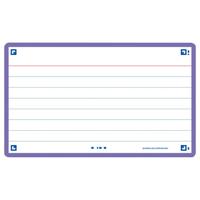 Flashcard Oxford 2.0 75x125mm 80 vel 250gr lijn paars | 20 stuks