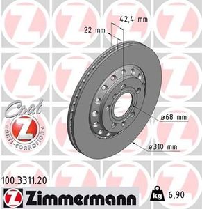 Remschijf Coat Z 100331120