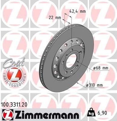 Remschijf Coat Z 100331120