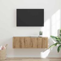 TV Wandkast Ambachtelijk eiken 60 x 31 x 29.5 cm Bewerkt hout