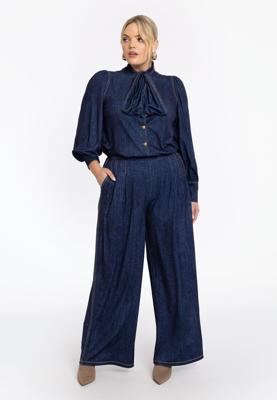 Yoek Pantalon Marlene DENIM | Blauw | Maat 58/60