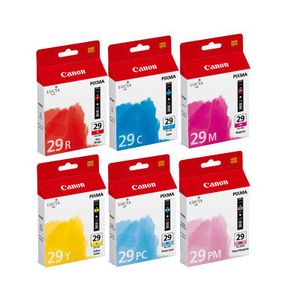 Canon PGI-29 C/M/Y/PC/PM/R inktcartridge 6 stuk(s) Origineel Cyaan, Magenta, Foto cyaan, Foto magenta, Rood, Geel