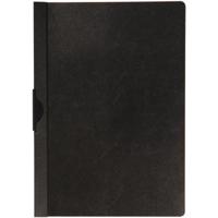 Q-CONNECT Klemmap metalenclip A4 30 vel Transparant zwart