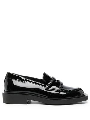 3juin mocassins Viola en cuir à fini verni - Noir