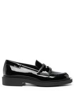 3juin mocassins Viola en cuir à fini verni - Noir