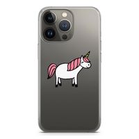 Eenhoorn: iPhone 13 Pro Transparant Hoesje