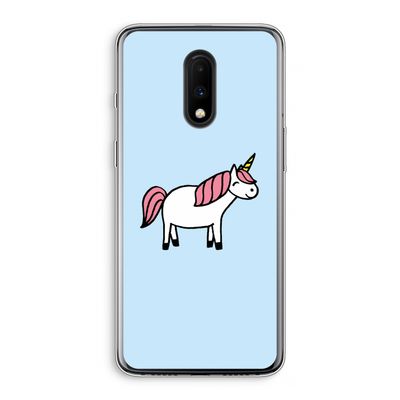 Eenhoorn: OnePlus 7 Transparant Hoesje
