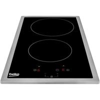 BEKO HDMC32400TX - Keramische kookplaat - 2 zones - 3000W - L28.8 x D57cm - Glascoating - Zwart
