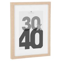 Fotolijstje voor een foto van 30 x 40 cm - naturel - foto frame Eva - modern/strak ontwerp - thumbnail