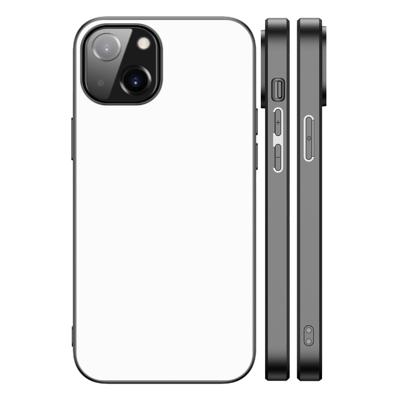 Back Cover Hoesje Apple iPhone 13 | iPhone 14 Zwart/wit