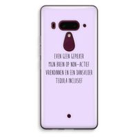 Tequila: HTC U12+ Transparant Hoesje