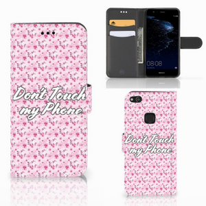 Huawei P10 Lite Portemonnee Hoesje Flowers Pink DTMP