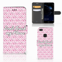 Huawei P10 Lite Portemonnee Hoesje Flowers Pink DTMP - thumbnail