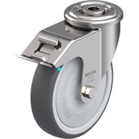 Blickle LEXR-PATH 125KFD-FI Zwenkwiel met rem Wieldiameter: 125 mm Draagvermogen (max.): 150 kg 1 stuk(s)