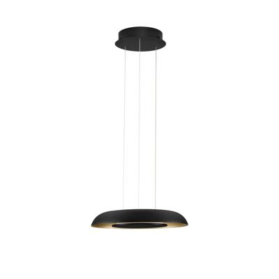 Lyora Moderne hanglampEpos Ø 40cm zwart met goud - 9345712