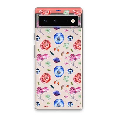 Bloemetjes: Google Pixel 6 Transparant Hoesje
