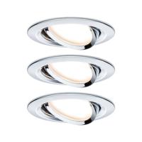 Paulmann 93488 Nova Inbouwlamp Set van 3 stuks LED LED 18 W Chroom (glanzend) - thumbnail