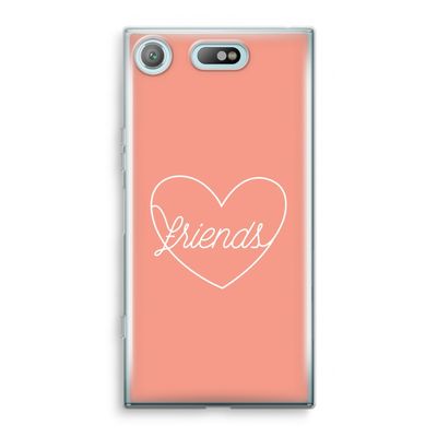 Friends heart: Sony Xperia XZ1 Compact Transparant Hoesje