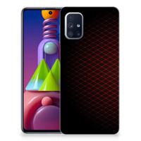 Samsung Galaxy M51 | TPU bumper | Geruit Rood