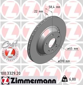 Remschijf Coat Z 100332920