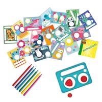 SES Creative spiraal-tekenset met kaarten junior 25-delig - thumbnail