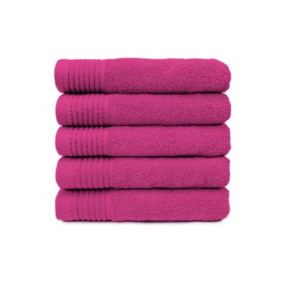 The One Handdoek 450 gram 50x100 cm Magenta (5 stuks)