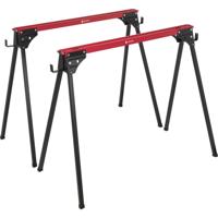 TOOLCRAFT TO-10311633 Zaagbok Staal Opklapbaar 230 kg (b x d) 965 mm x 480 mm 3.9 kg 2 stuk(s)