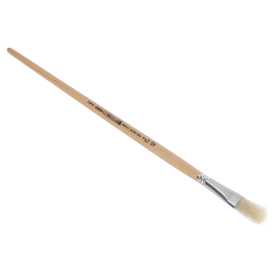 Copenhagen Pro Platte Lyonpenseel | Maat 12 | Wit Chinees varkenshaar | FSC gelakte houten steel - 23.140.12