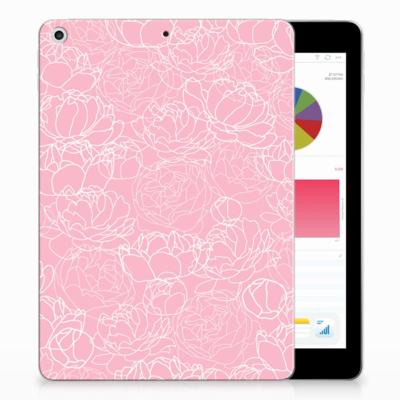 Apple iPad 9.7 2018 | 2017 | Siliconen hoesje | White Flowers