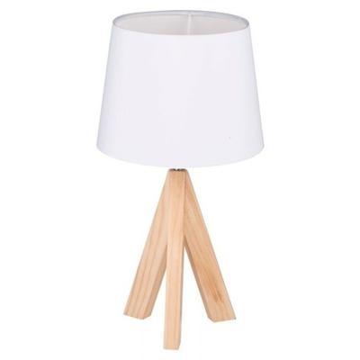 Tafellamp - op houten voet - 40 cm - Schemerlamp - Woonaccessoires/woondecoratie - lampen