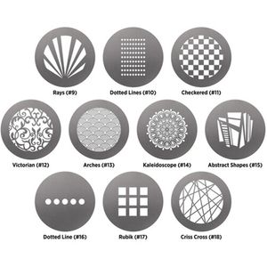 Westcott Optical Spot door Lindsay Adler Gobo Pack 1: Patterns (10-pack)
