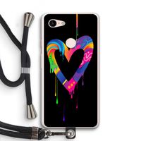 Melts My Heart: Pixel 3 XL Transparant Hoesje met koord