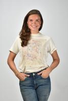 Golden Goose t-shirt GWP01220.P002119.11788 artic wolf/multicolor