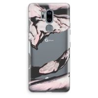 Roze stroom: LG G7 Thinq Transparant Hoesje