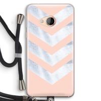 Marmeren pijlen: HTC U Play Transparant Hoesje met koord
