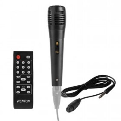 Fenton FT208LED mobiele party speaker microfoon 2x 8 inch