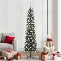 Kunstkerstboom met 300 LED Groen 210 cm PVC en Plastic en Staal