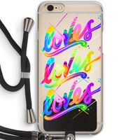 Loves: iPhone 6 / 6S Transparant Hoesje met koord