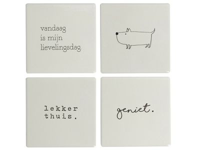 Gusta Onderzetters/wandtegels 10x10cm