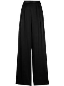 Fabiana Filippi pantalon palazzo à pinces - Noir