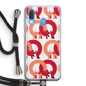 Dogs: Samsung Galaxy A40 Transparant Hoesje met koord